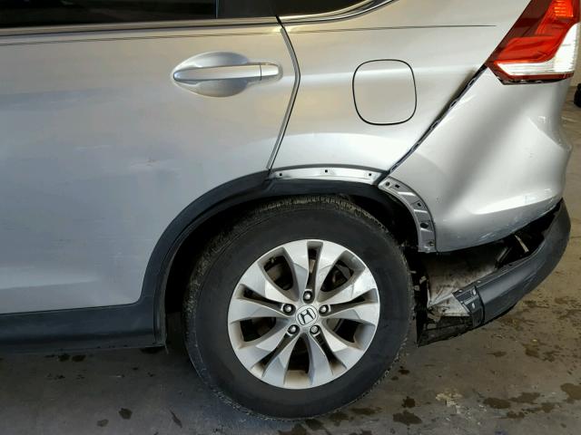 5J6RM4H50EL047869 - 2014 HONDA CR-V EX SILVER photo 9