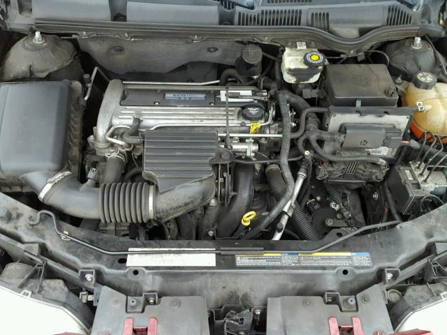 1G8AJ52F54Z184332 - 2004 SATURN ION LEVEL RED photo 7