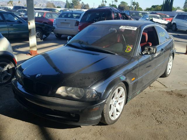 WBABN53431JU36081 - 2001 BMW 330 CI BLACK photo 2