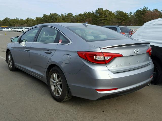 5NPE24AF7HH461463 - 2017 HYUNDAI SONATA SE SILVER photo 3