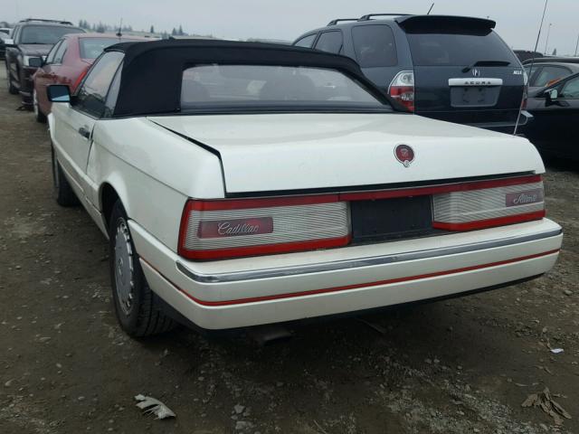 1G6VS3384LU125053 - 1990 CADILLAC ALLANTE WHITE photo 3