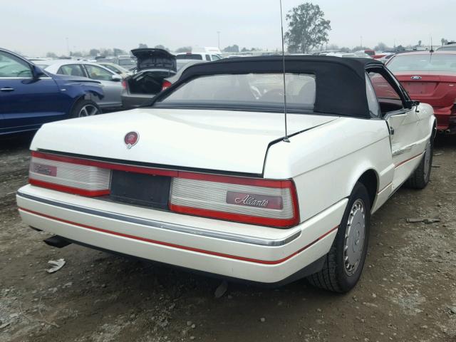 1G6VS3384LU125053 - 1990 CADILLAC ALLANTE WHITE photo 4