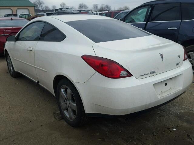 1G2ZH158664139284 - 2006 PONTIAC G6 GT WHITE photo 3