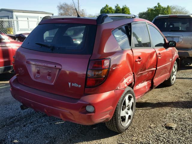 5Y2SL65847Z421985 - 2007 PONTIAC VIBE BURGUNDY photo 4