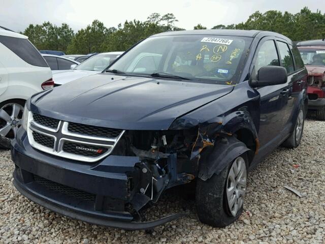 3C4PDCAB1DT724115 - 2013 DODGE JOURNEY SE BLUE photo 2