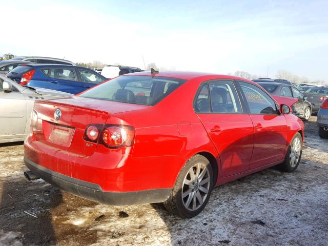 3VWRJ7AJ0AM027294 - 2010 VOLKSWAGEN JETTA WOLF RED photo 4