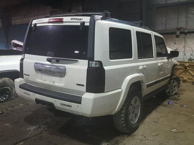 1J8HG58237C672007 - 2007 JEEP COMMANDER WHITE photo 4