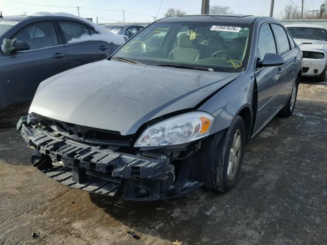 2G1WT58K989157900 - 2008 CHEVROLET IMPALA LT GRAY photo 2