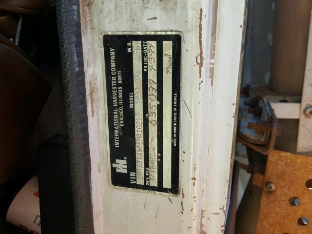 1HTAR1851EHA10213 - 1984 INTERNATIONAL S-SERIES 1 白色 照片 10