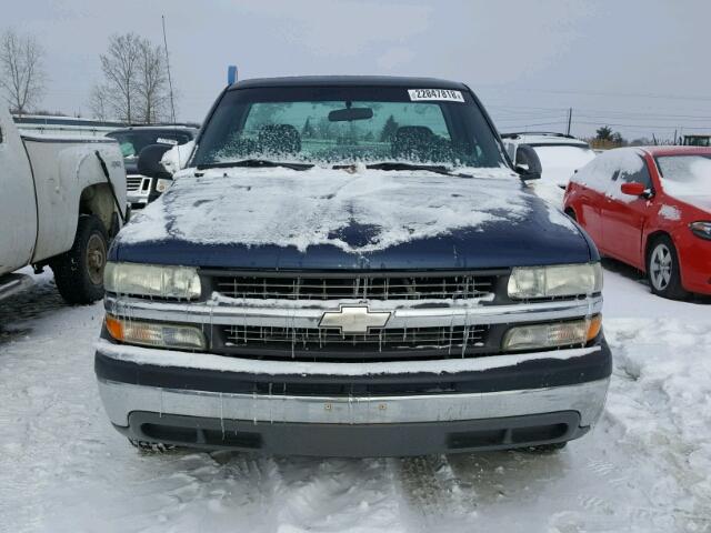 1GCEC14W31Z320007 - 2001 CHEVROLET SILVERADO BLUE photo 9