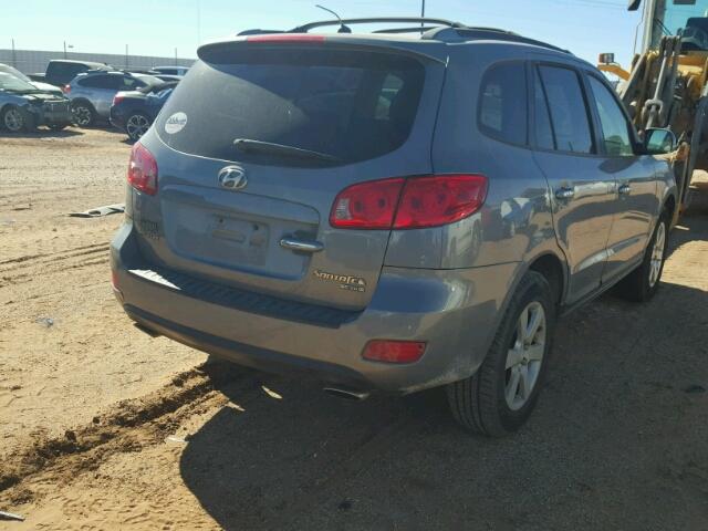 5NMSH13E57H043516 - 2007 HYUNDAI SANTA FE S GRAY photo 4