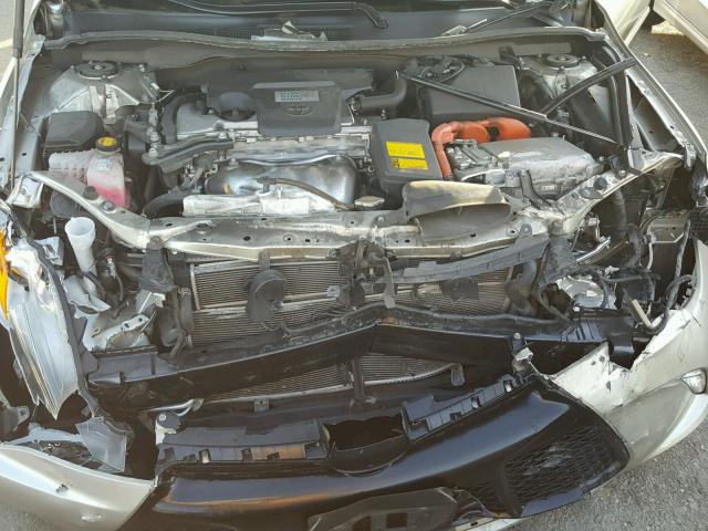 4T1BD1FK4FU145826 - 2015 TOYOTA CAMRY HYBR TAN photo 7