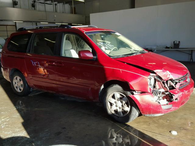 KNDMB233966042170 - 2006 KIA SEDONA EX MAROON photo 1