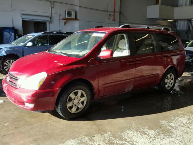 KNDMB233966042170 - 2006 KIA SEDONA EX MAROON photo 2