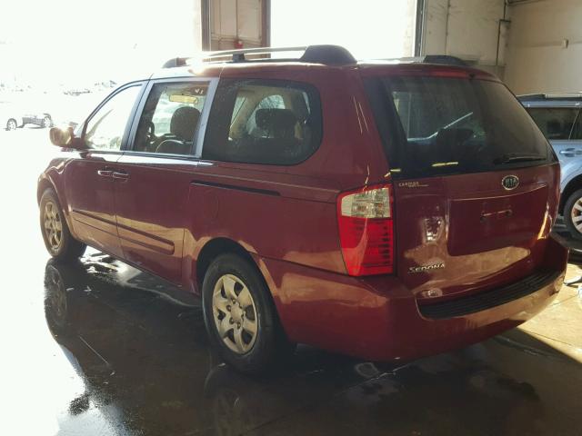 KNDMB233966042170 - 2006 KIA SEDONA EX MAROON photo 3