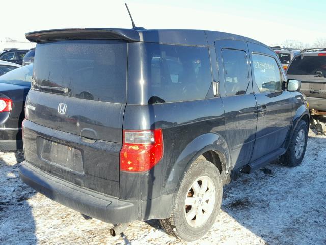 5J6YH28737L015118 - 2007 HONDA ELEMENT EX BLACK photo 4