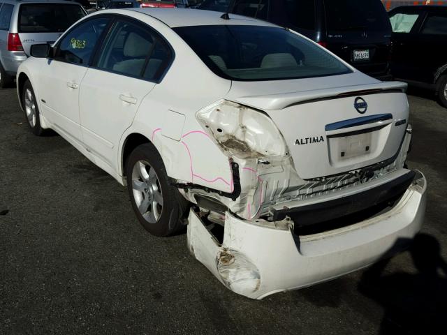 1N4CL21E27C222709 - 2007 NISSAN ALTIMA HYB WHITE photo 3