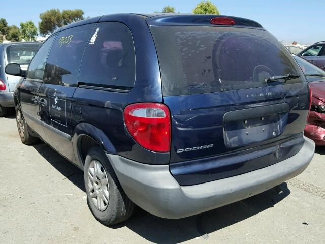 1D4GP25B16B527528 - 2006 DODGE CARAVAN SE BLUE photo 3