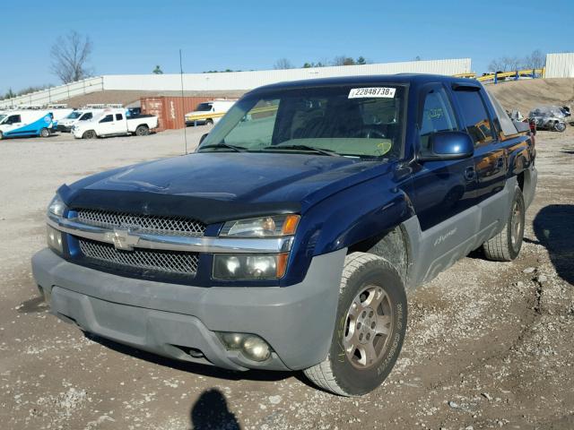 3GNEC13T32G183330 - 2002 CHEVROLET AVALANCHE BLUE photo 2