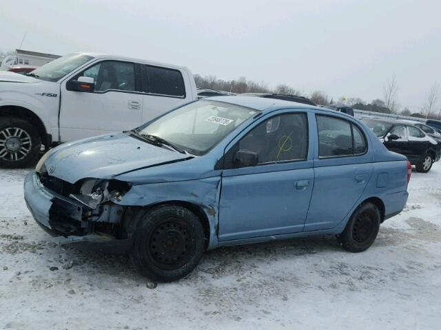 JTDBT1232Y0020484 - 2000 TOYOTA ECHO BLUE photo 2