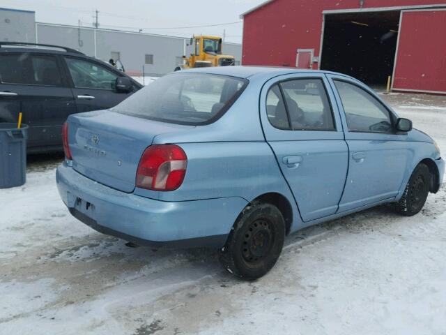 JTDBT1232Y0020484 - 2000 TOYOTA ECHO BLUE photo 4