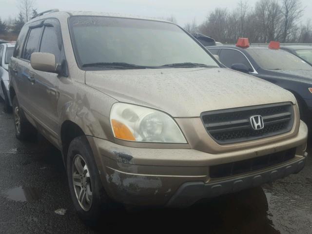 2HKYF185X4H541296 - 2004 HONDA PILOT EXL TAN photo 1