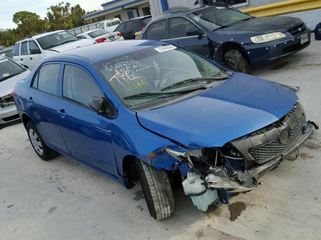 1NXBU4EE6AZ293174 - 2010 TOYOTA COROLLA BA BLUE photo 1