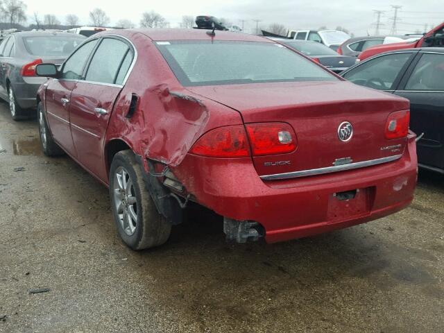 1G4HD57258U154330 - 2008 BUICK LUCERNE CX RED photo 3