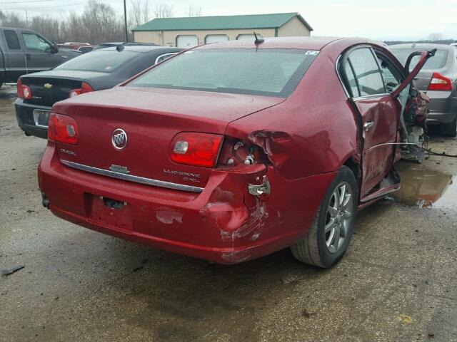 1G4HD57258U154330 - 2008 BUICK LUCERNE CX RED photo 4