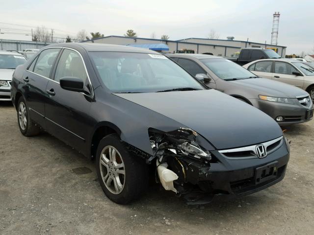 1HGCM56837A210156 - 2007 HONDA ACCORD EX BLACK photo 1