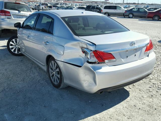 4T1BK3DB6BU438397 - 2011 TOYOTA AVALON BAS SILVER photo 3