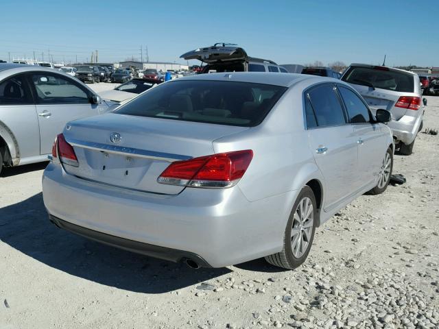 4T1BK3DB6BU438397 - 2011 TOYOTA AVALON BAS SILVER photo 4