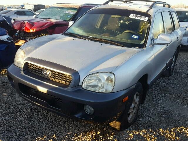 KM8SC13D22U255910 - 2002 HYUNDAI SANTA FE G SILVER photo 2