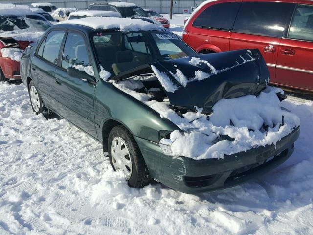 2T1BR12E52C563650 - 2002 TOYOTA COROLLA CE GREEN photo 1