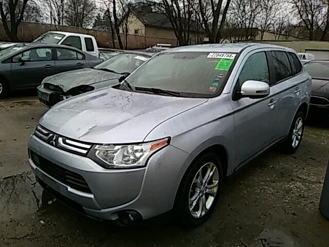 JA4AD3A38EZ008007 - 2014 MITSUBISHI OUTLANDER SILVER photo 2