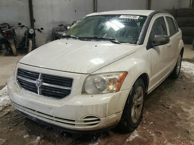 1B3CB4HA6AD612677 - 2010 DODGE CALIBER SX WHITE photo 2