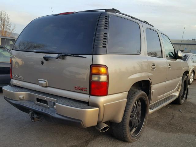 1GKEK63UX1J217802 - 2001 GMC YUKON TAN photo 4