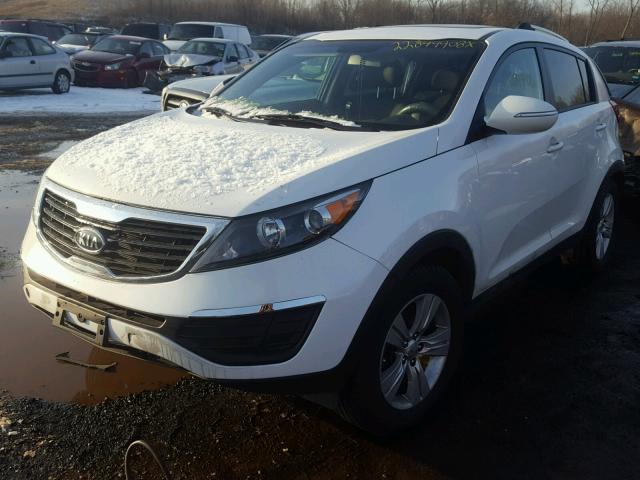 KNDPB3A2XC7309805 - 2012 KIA SPORTAGE B WHITE photo 2