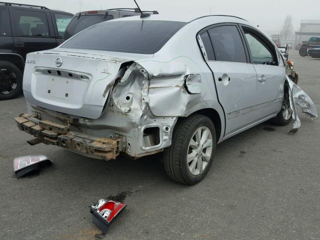 3N1AB6AP6BL661330 - 2011 NISSAN SENTRA 2.0 SILVER photo 4