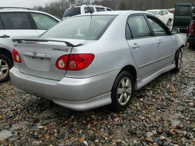 2T1BR30E76C620788 - 2006 TOYOTA COROLLA CE SILVER photo 4