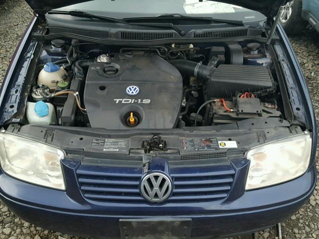 WVWRP61J73W362258 - 2003 VOLKSWAGEN JETTA GL T BLUE photo 7