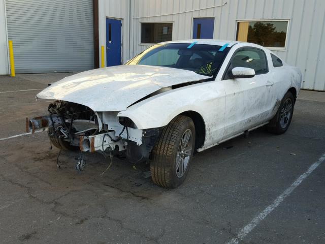 1ZVBP8AM2D5233758 - 2013 FORD MUSTANG WHITE photo 2