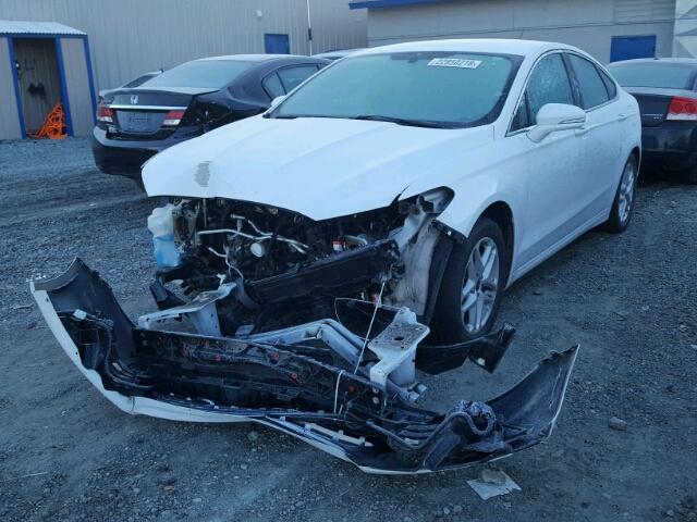 3FA6P0HD3ER204768 - 2014 FORD FUSION SE WHITE photo 2