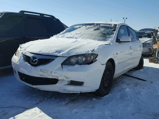 JM1BK12F781845427 - 2008 MAZDA 3 I WHITE photo 2