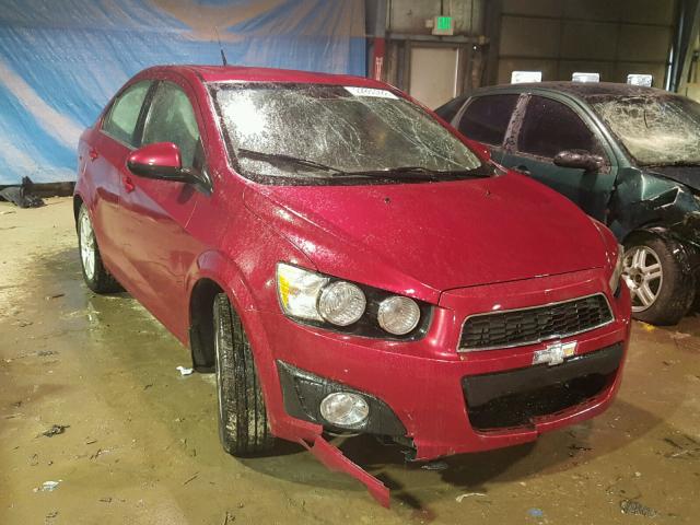 1G1JC5SH3D4125657 - 2013 CHEVROLET SONIC LT RED photo 1