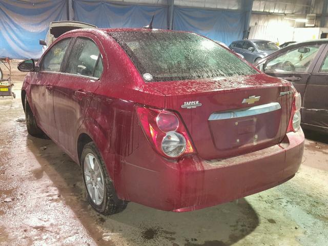 1G1JC5SH3D4125657 - 2013 CHEVROLET SONIC LT RED photo 3