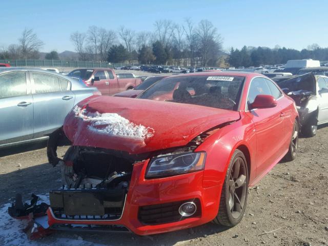 WAUDK78T49A041268 - 2009 AUDI A5 QUATTRO RED photo 2