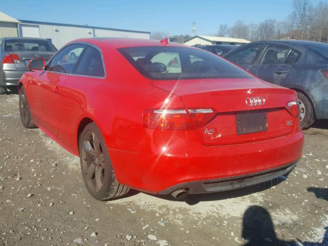 WAUDK78T49A041268 - 2009 AUDI A5 QUATTRO RED photo 3