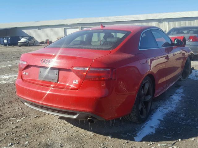 WAUDK78T49A041268 - 2009 AUDI A5 QUATTRO RED photo 4