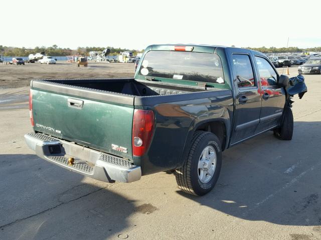 1GTDT136758252318 - 2005 GMC CANYON GREEN photo 4